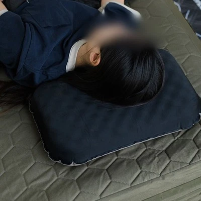 Neck Support Inflatable Pillow for For camping Travel Lightweight Design - Image 1 of 4