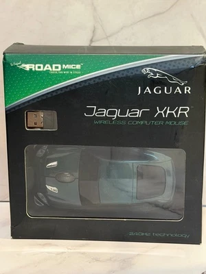 Jaguar XKR Wireless Computer Mouse 2.4GHz USB Receiver Green New - Image 1 of 4