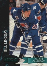 1992-93 Parkhurst Emerald Ice Nordiques Hockey Card #376 Bill Lindsay