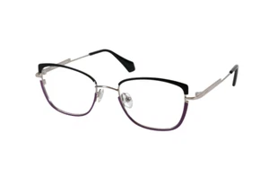 Brand New 2024 TreBoss Authentic Eyewear Eyeglasses Tre 3070 Black Purple Frame - Picture 1 of 3