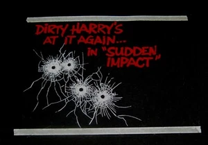Pinza per finestra originale CLINT EASTWOOD DIRTY HARRY IMPATTO IMPROVVISO 11" x 15" - Foto 1 di 3