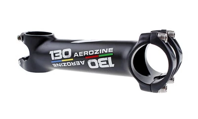 Aerozine XS7 Road MTB eBike Bicycle Stem AL7050 w/Titanium bolt 31.8x130mm Black - Image 1 of 4