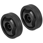 4.6" 2 Pack Universal Durable Plastic Air Compressor Wheel with 0.6" Dia. Hole