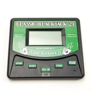 Classic Blackjack 21 Electronic Handheld Travel Game Games RecZone - Picture 1 of 5