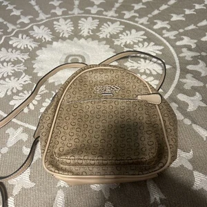Guess Monogram Beige Logo Backpack - Picture 1 of 5