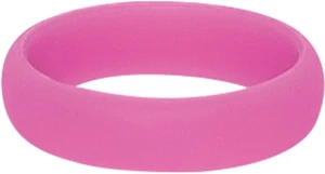 Pink Silicone Ring Durable Non Conductive Comfortable Wedding Band Safe - Picture 1 of 1