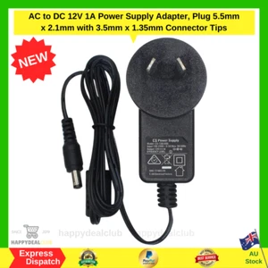 AC to DC 12V 1A Power Supply Adapter, Plug 5.5Mm X 2.1Mm | FREE SHIPPING NEW AU - Picture 1 of 9