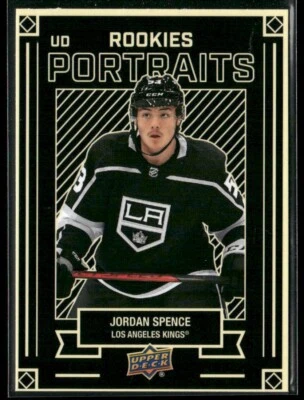 2022-23 Upper Deck Jordan Spence Rookie UD Portraits #P-48 Los Angeles Kings - Image 1 of 2