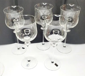 Christenenhutte Schott Germany Kristall Weingläser Set / 5 hoch 9" Originalkarton - Bild 1 von 11