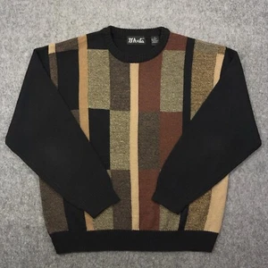 Vintage D'avila Knit Sweater Mens XL Grandpa Wool Blend Retro Crew Neck - Picture 1 of 8