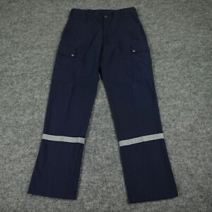 Workrite Pants Mens 34X33 Blue Flame Resistant Workwear Nomex Reflective HRC1