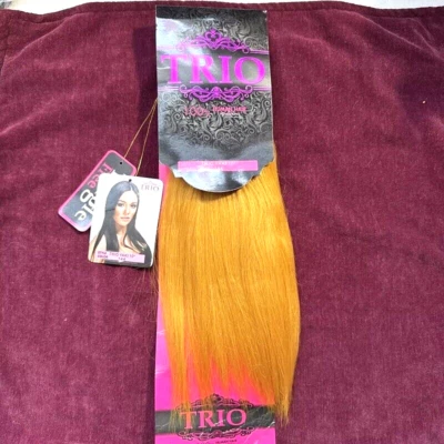 Trio 100% Human Hair- TRIO YAKI 10” Color 144 Sew on or add clips (included) - Image 1 of 4
