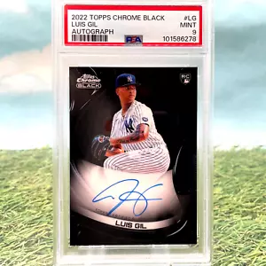 Topps 2022 cromo negro Luis Gil novato del año PSA 9 Yankees - Imagen 1 de 2