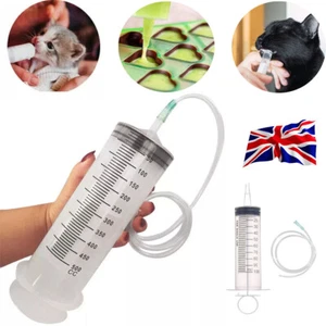 100-500ML Reusable Big Plastic Syringe Scale Tube Hydroponics Nutrient Measuring - Picture 1 of 20