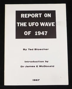 Report on the UFO Wave of 1947 by Ted Bloecher intro by McDonald ©1967  BCPA - Foto 1 di 7