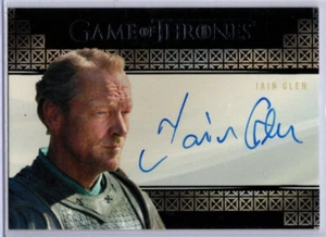 Rittenhouse Juego de Tronos Valyrian Steel Iain Glen como Ser Jorah Mormont AUTO - Imagen 1 de 1