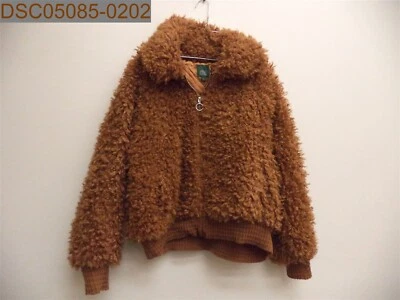NWT Wild Fable Fuzzy Faux Fur Bomber Jacket XL X-Large 331061268 493310612689 - Image 1 of 4
