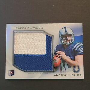 2012 Topps Platinum  #PRP-AL Andrew Luck Rookie Jersey Patch #13/71