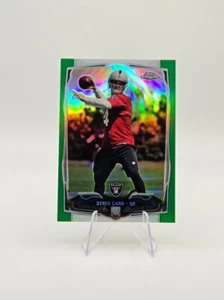 Derek Carr 2014 Topps Cromo RC Verde Rifrattore SP #115 Raiders - Foto 1 di 2