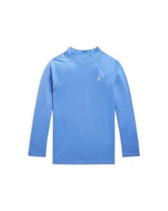 NEW $60 Polo Ralph Lauren Boys Performance Stretch Jersey Rash Guard Swim Top 5 - Picture 1 of 1