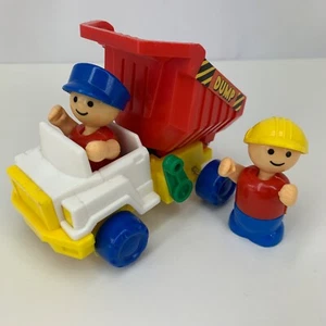 Unimax Dump Truck Toy With Two People 1994 Vintage Construction - Picture 1 of 7