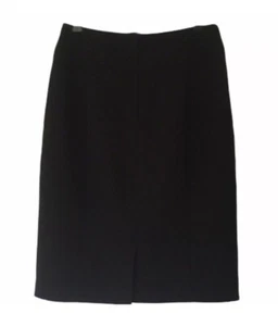 Target Black Skirt Size 8 Lined Corporate Work Pencil Belt Loops Split Back - Picture 1 of 10