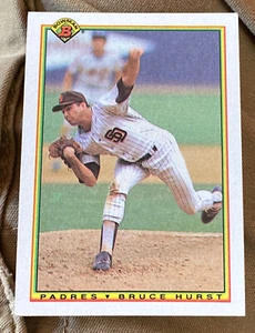 1990 Bruce Hurst Bowman #208 San Diego Padres - Picture 1 of 2