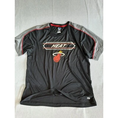 NBA TX3 COOL Men's XL Miami Heat Logo Performance T-Shirt Short Sleeve Polyester - Image 1 of 4