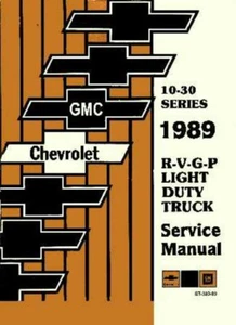 1989 Chevrolet GMC Truck Van Suburban Shop Service Repair Manual Book OEM Guide - Picture 1 of 9