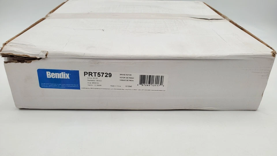 Rotor de freno de disco Bendix PRT5729 para modelos seleccionados de Cadillac Chevrolet GMC 07-20 Foto 1 de 4