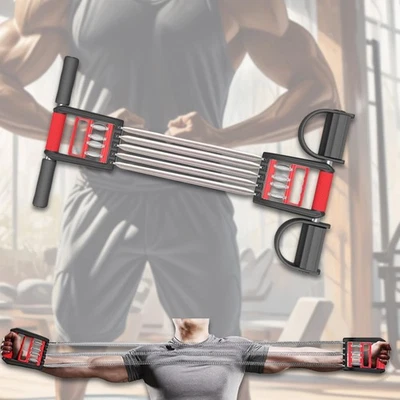 Spring Chest Expander Hand Grip Strengthener Puller Spring Tensioner Foot Leg - Image 1 of 4