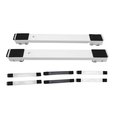 2 Sets Mobile Roller Bracket Furniture Raised Base Moving Wheels - Image 1 of 4