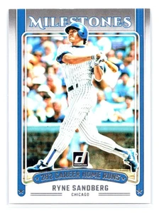 2025 Donruss Baseball #17 Ryne Sandberg Milestones Chicago Cubs - Picture 1 of 2
