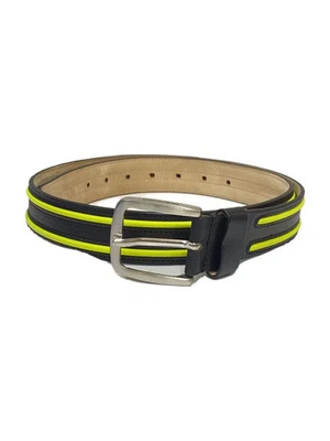 Cinturón de cuero para hombre EMPORIO ARMANI en negro Foto 1 de 4