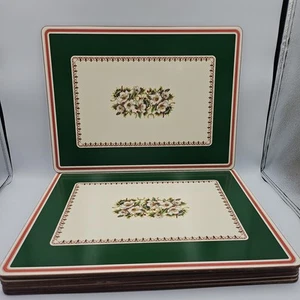 Juego de 8 manteles individuales Spode Christmas Rose usados en excelente estado - Imagen 1 de 22