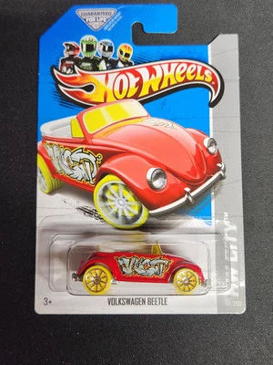 New Hot Wheels Volkswagen Beetle Convertible Red Diecast  HW City 2013 1:64 - Image 1 of 4