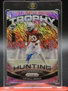 Arvell Reese Auto PINK CAMO 2025 Panini Prizm Ohio State Buckeyes Trophy HUNTING - Bild 1 von 2