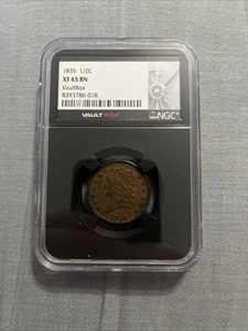 1835 Classic Head Half Cent NGC XF45 BN 1/2C - Picture 1 of 5