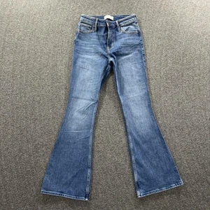 Abercrombie & Fitch Jeans Womens 25/0R Blue Ultra High Rise Flare Denim Stretch - Picture 1 of 9