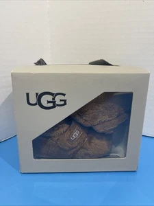UGG Baby Girls Chestnut Brown Bootie Size 0/2-0/3 11034971 Shoes - Picture 1 of 5