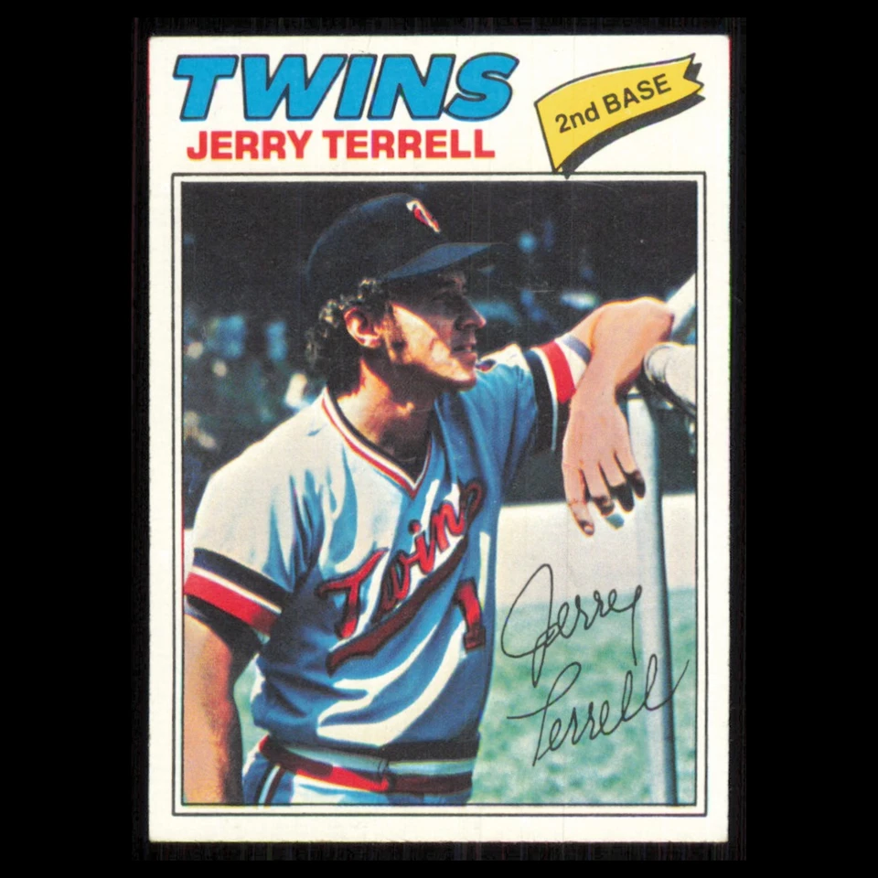 Jerry Terrell #513 1977 Topps Minnesota Twins Baseball Card MLB NM - Image 1 of 3