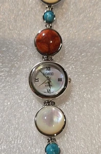 Badavici Turquoise Stone Watch Moonstone Design Japan Quartz Movement - Picture 1 of 9