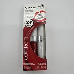 Covergirl Outlast All-Day Lip Color 24 Hrs Lipstick 521 Eternal Flame Rare HTF - Picture 1 of 5