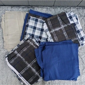 Crafter & Quilter's Sewing Squares & Pieces Bundle Plaids & Solids Rectangle - Picture 1 of 2