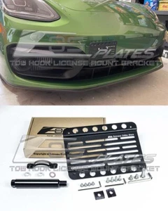 EOS Plate For 17-Up Porsche Panamera Front Bumper Tow Hook License Mount Bracket - Picture 1 of 12