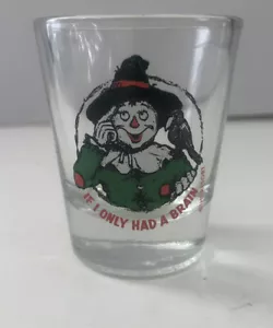 Scare Crow, If I Only Had A Brain Shot Glass, COMBINED SHIPPING (SEE STORE) - Picture 1 of 1