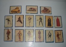 STAR WARS CARDS LOT 15 CARDS VINTAGE LA GUERRA DE LAS GALAXIAS. - ARGENTINA !