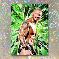 Randy Orton Holographic Xplosive Sketch Card Limited 2/5 Dr. Dunk Signed