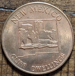 1912 Santa Fe, Nuevo México Casi Nuevo 47o Estado La Tierra del Encanto Cáscara Ficha de Gas - Imagen 1 de 4