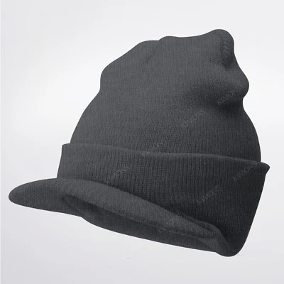 Bill Visera Puño Gorro Tejido Gorra Sombrero Esquí Ala Gruesa Cálido Invierno Unisex HECHO EN EE. UU. Foto 1 de 4